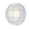 Westinghouse Fixture Wall Outdoor LED Dimmable 12W Round Sconce, Textured White White Glass 6113900 - alternate 2